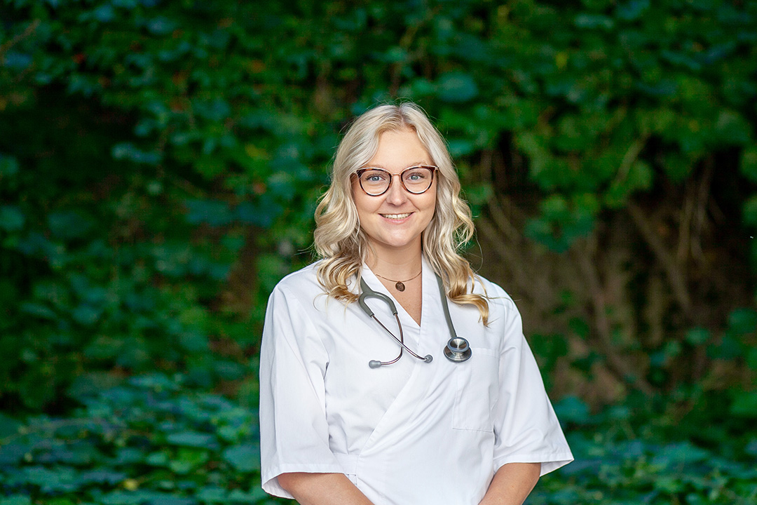 Samantha Nixon is a second-year veterinary student at the Western College of Veterinary Medicine (WCVM). Photo: Christina Weese.