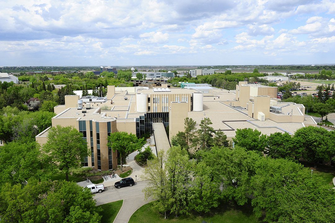 A bird's eye view of WCVM building