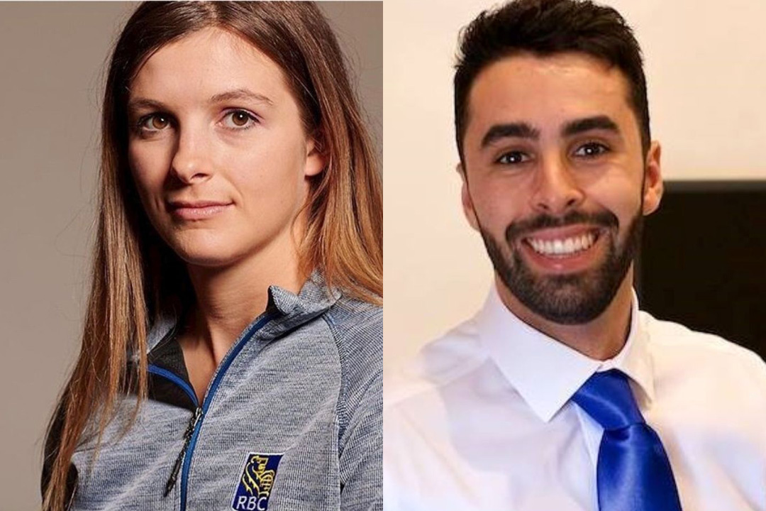 Portrait photos of Keely Shaw and Scott Dos Santos. 