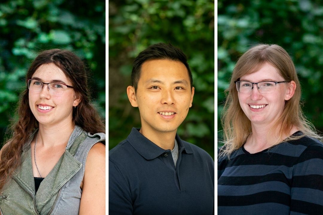 Photo showing the three Provost's Teaching Award recipients from the WCVM.